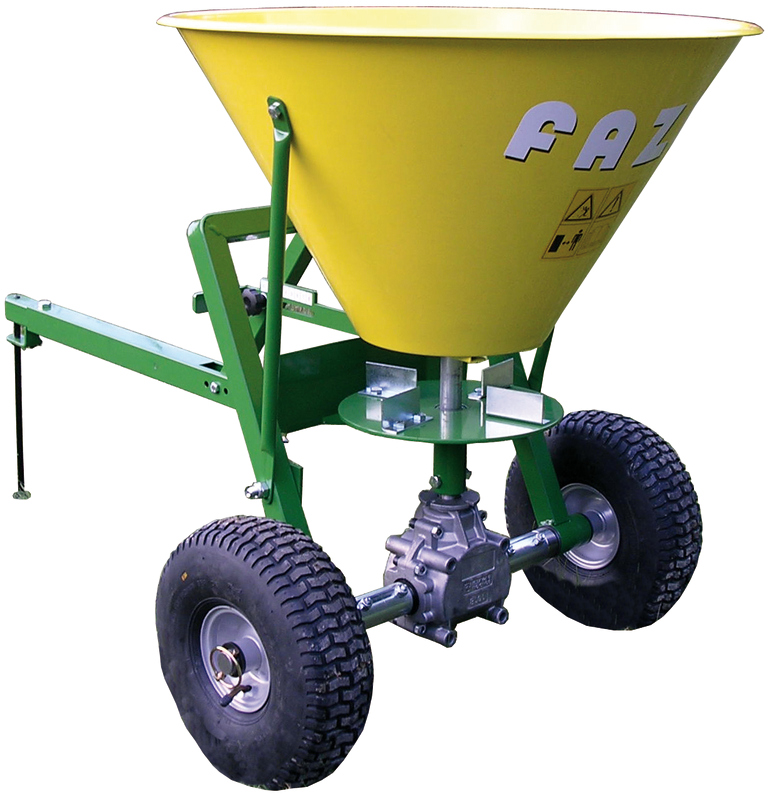 Trailed fertilizer spreader GARDEN