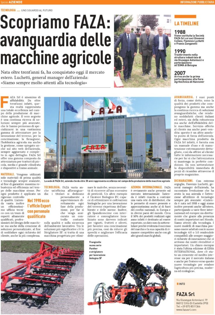 Faza Srl | Macchine Agricole