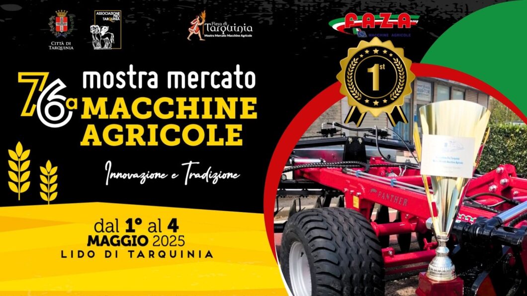 Il frangizolle Panther premiato alla 76a Mostra Mercato di Tarquinia