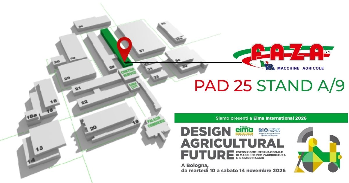 mappa dello stand Eima 2026 Faza Srl